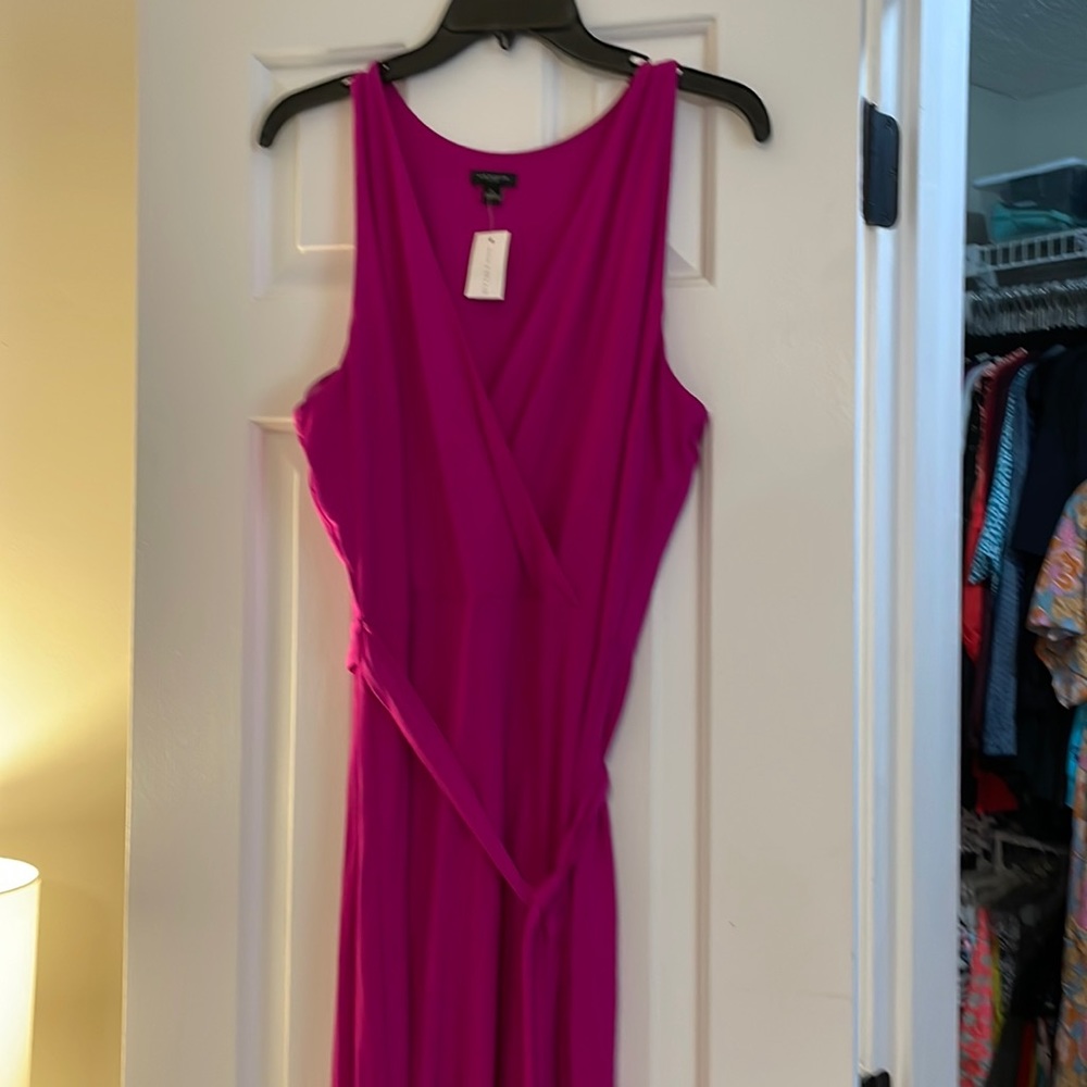 Beautiful Ann Taylor wrap dress with high/low hemline